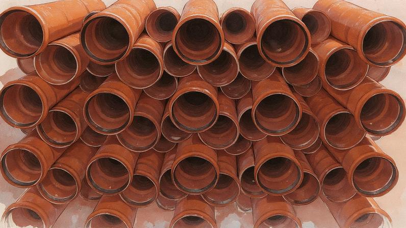 Canos dispostos em uma superfície (Foto: Reprodução)