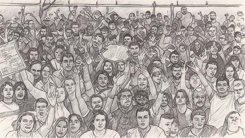 Torcida do Santa Cruz celebra acesso à Série C de 2026 (Foto: Reprodução)