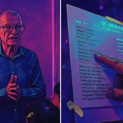 Avô revela quarto de oração aos netos "Luta pela família aqui"