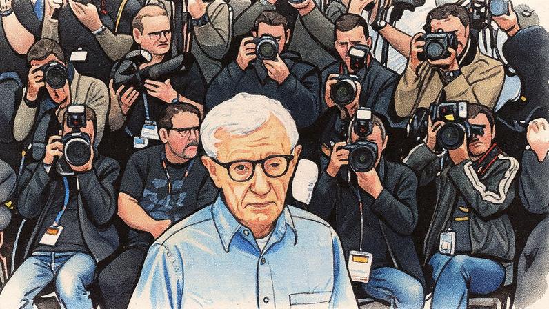 Woody Allen posando para a câmera (Foto: Reprodução)