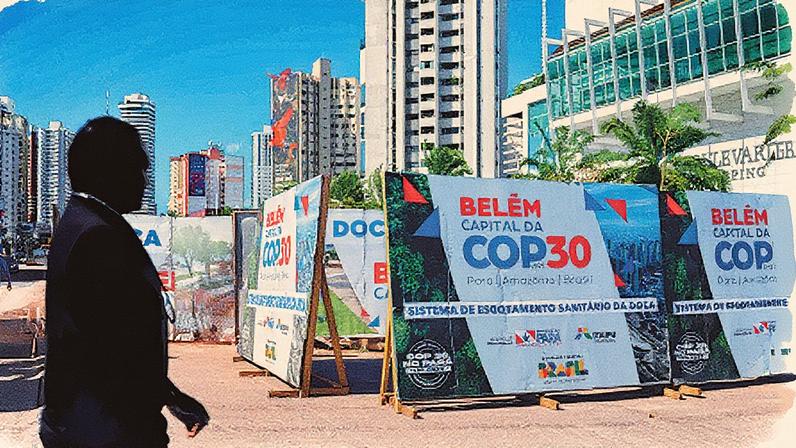 Obras se espalham por Belém a três meses da COP30, com presidente do evento afirmando que tudo ficará pronto (Foto: Reprodução)