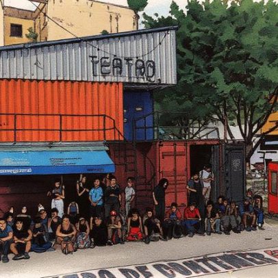 Teatro de Contêiner propõe praça para nova localização sugerida pela prefeitura