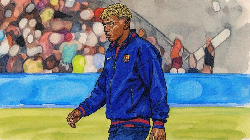 Lamine Yamal é desfalque certo para a estreia do Barcelona na Champions League (Foto: Reprodução)