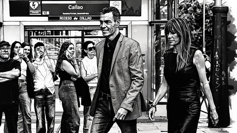 Presidente do Governo, Pedro Sánchez, e sua esposa, Begoña Gómez, em imagem de arquivo (Foto: Reprodução)