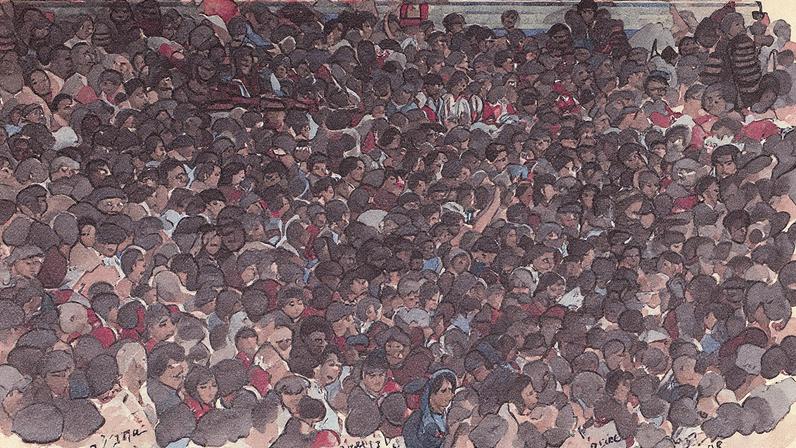 Torcida do Flamengo lota o Maracanã durante um jogo (Foto: Reprodução)