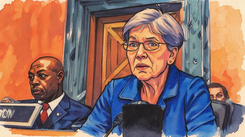 Senadora Elizabeth Warren questiona ajuda americana ao governo de Milei (Foto: Reprodução)