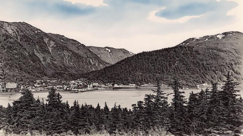 Foto de Juneau, no Alasca (Foto: Reprodução)