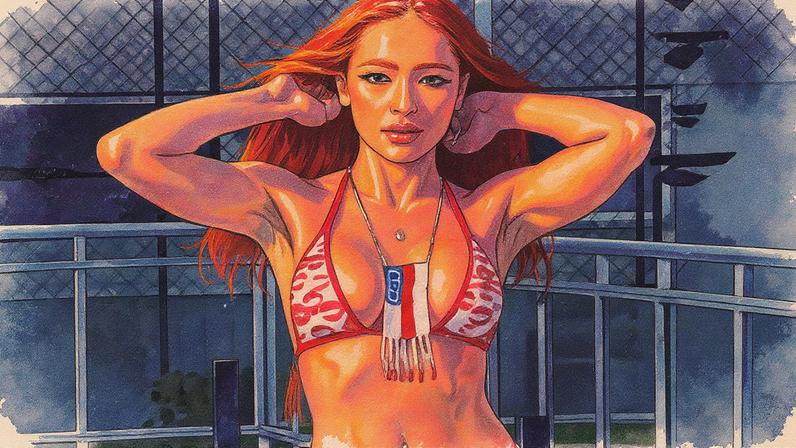 Influenciadora Ruivinha de Marte passou de 40 para 60 quilos em um ano e agora participará de campeonatos de fisiculturismo (Foto: Reprodução)