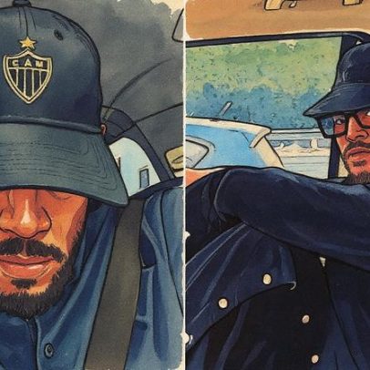 Ator de 'As branquelas' provoca euforia ao postar foto com boné do Atlético-MG