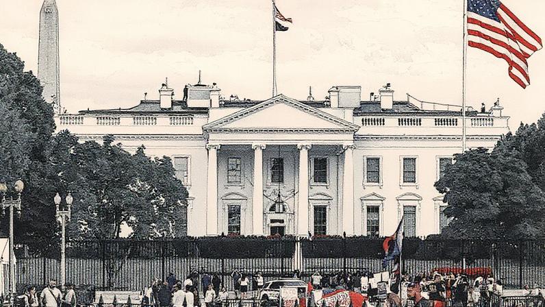 Casa Branca vista em Washington, D.C. (Foto: Reprodução)