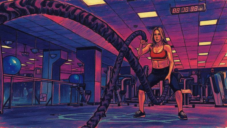 Corda de crossfit em destaque (Foto: Reprodução)