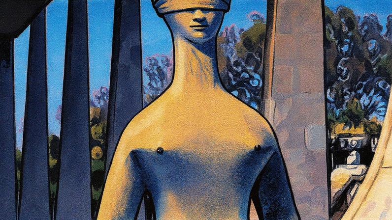 Escultura da Justiça em frente ao prédio do Supremo Tribunal Federal, na Praça dos Três Poderes, em Brasília (Foto: Reprodução)