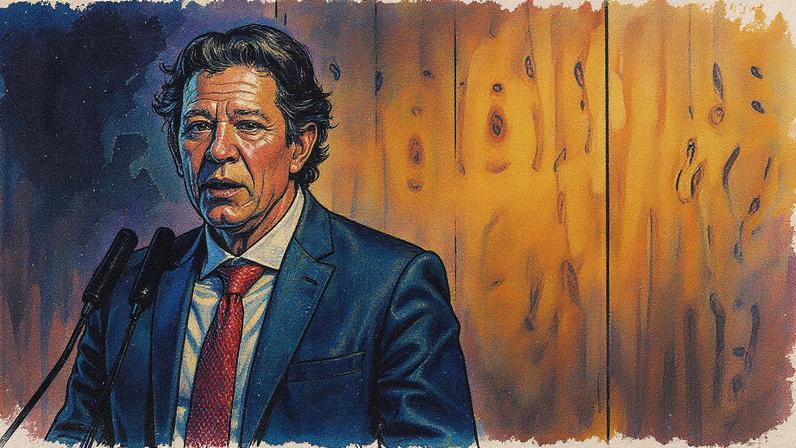 Ministro da Fazenda, Fernando Haddad, em evento oficial (Foto: Reprodução)