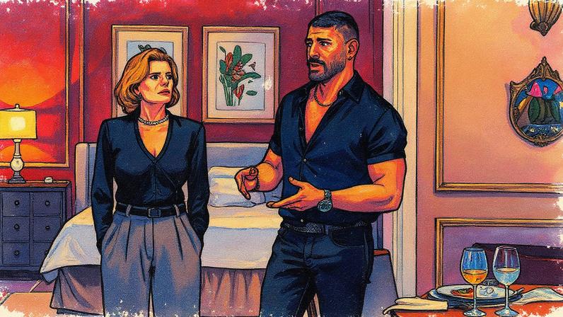 Odete Roitman e César posam para a foto (Foto: Reprodução)