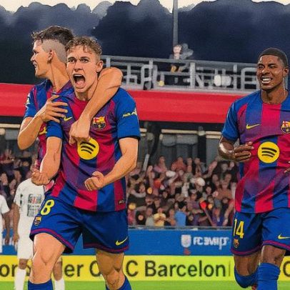 Jogadores do Barcelona saem do estádio sem se banhar após derrota contundente