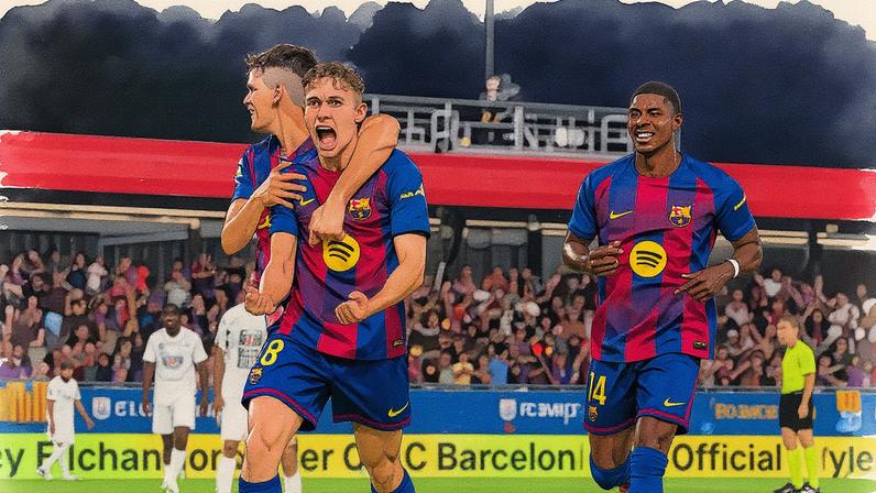 Barcelona goleou o Valencia por 6 a 0 (Foto: Reprodução)