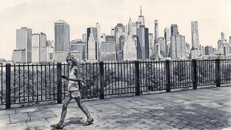 Pessoas aproveitam um dia incomumente quente em Nova York, com temperaturas atingindo os 80 graus Fahrenheit em 4 de junho de 2025 (Foto: Reprodução)