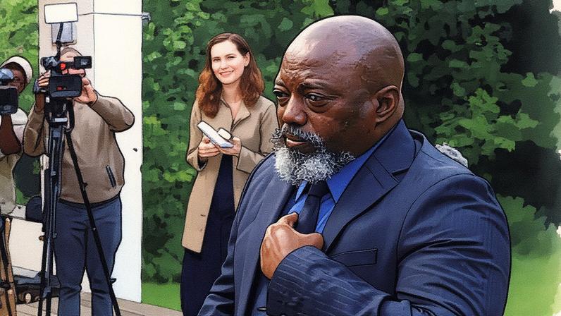 Joseph Kabila, who was president from 2001, has denied the charges, which relate to his alleged backing of M23 rebels in eastern DRC. Photograph: Siphiwe Sibeko/Reuters