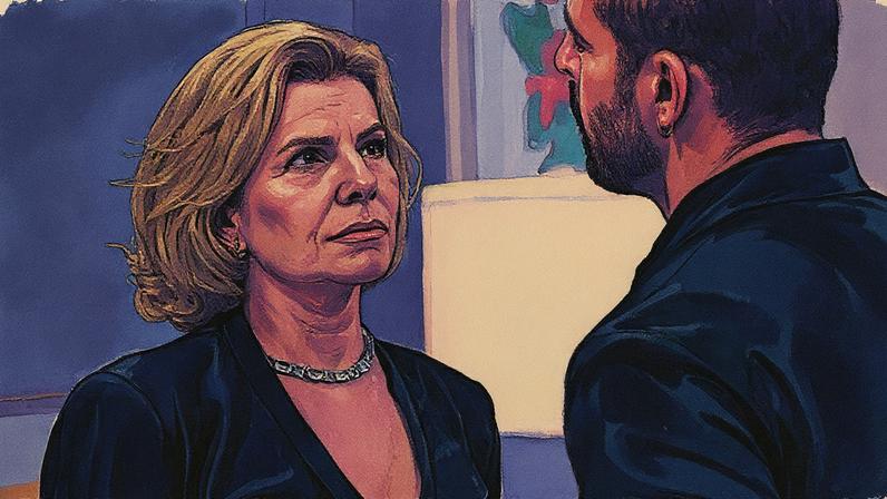 Debora Bloch e Cauã Reymond em cena da novela 'Vale Tudo' (Foto: Reprodução)