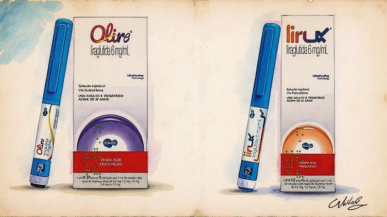 Olire e Lirux são versões nacionais de medicamentos que têm a liraglutida como princípio ativo (Foto: Reprodução)