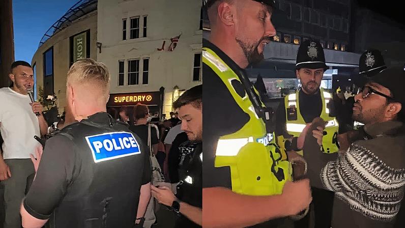 Três pregadores foram detidos e notificados pela polícia em Brighton (Foto: Reprodução)