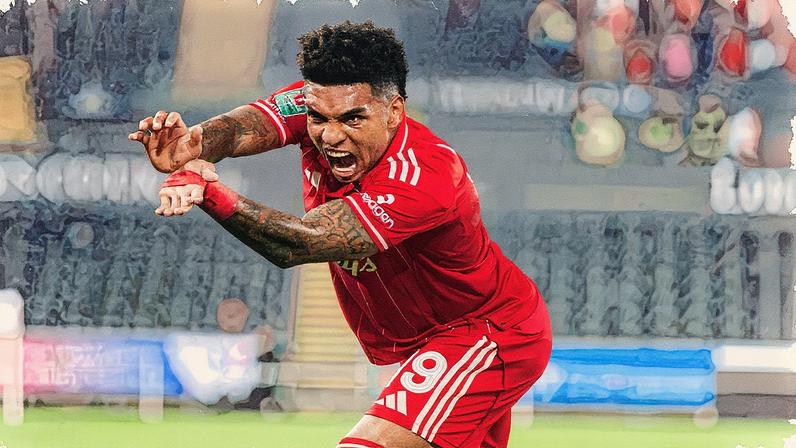 Igor Jesus marca seu primeiro gol pelo Nottingham Forest (Foto: Reprodução)