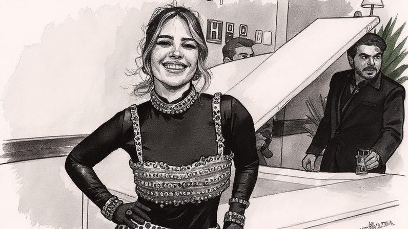 Wanessa Camargo em evento, usando vestido longo e sorrindo para a câmera (Foto: Reprodução)