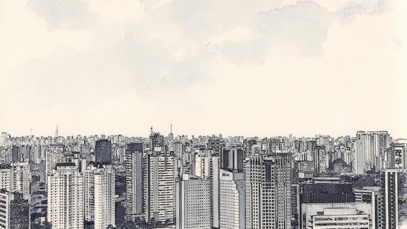 Prédios residenciais e corporativos na Av. Chucri Zaidan, no bairro Chácara Santo Antônio, zona sul de São Paulo (Foto: Reprodução)