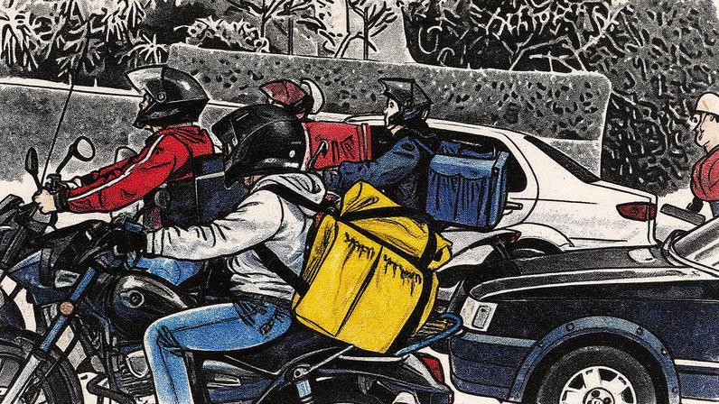 Entregadores por aplicativo estão em destaque em pesquisa sobre remuneração justa (Foto: Reprodução)