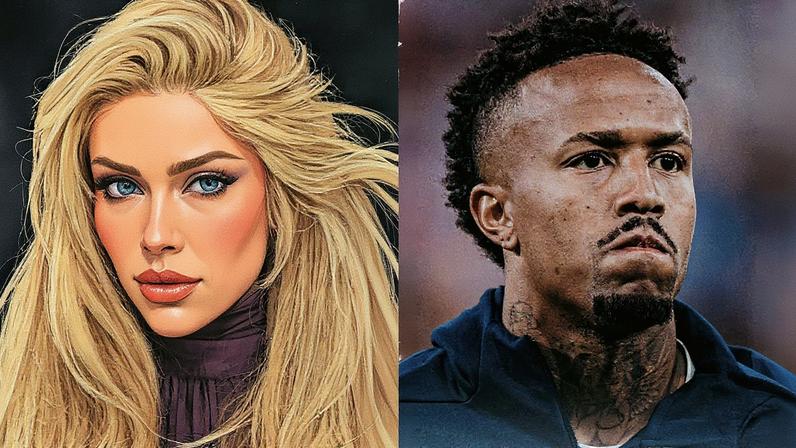 Karoline Lima e Éder Militão posam juntos em uma foto (Foto: Reprodução)