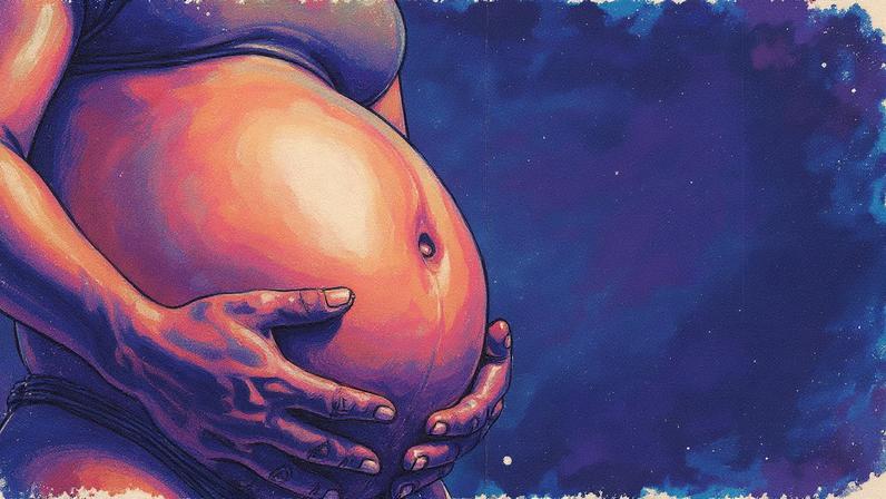 Barriga de mulher gestante (Foto: Reprodução)