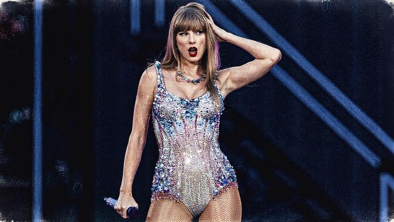 Taylor Swift em evento, posando para a câmera (Foto: Reprodução)