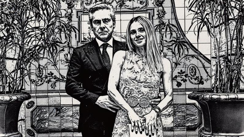 Marco Aurélio e Leila posam para a foto (Foto: Reprodução)