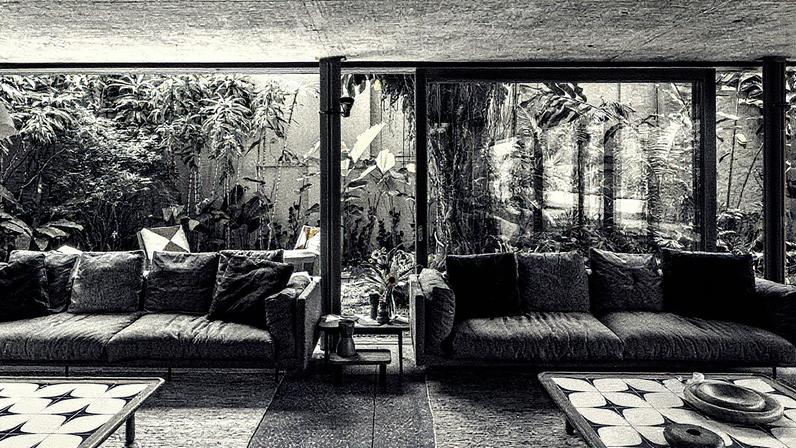 Projeto arquitetônico com elementos modernos e estruturas em vidro e concreto (Foto: Reprodução)