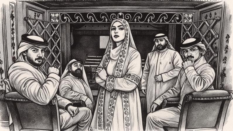 Orquestra e coro nacional da Arábia Saudita na capa da Billboard Arabia de setembro (Foto: Reprodução)