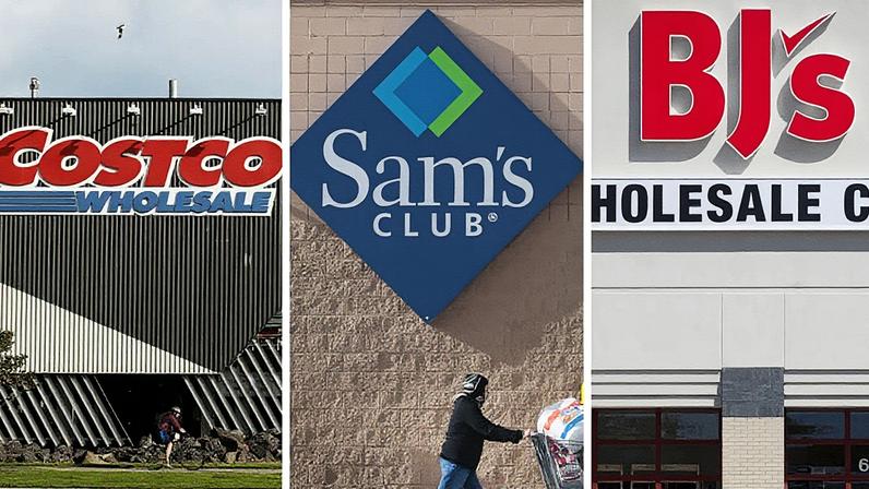 Lojas Costco Wholesale, Sam's Club e BJ's Wholesale (Foto: Reprodução)