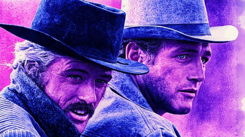 Robert Redford e Paul Newman em cena do filme 'Dos homens e um destino' (1969) (Foto: Reprodução)