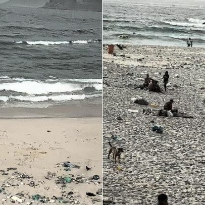 Pedro Scooby alerta sobre lixo na Praia da Macumba e pede conscientização dos banhistas