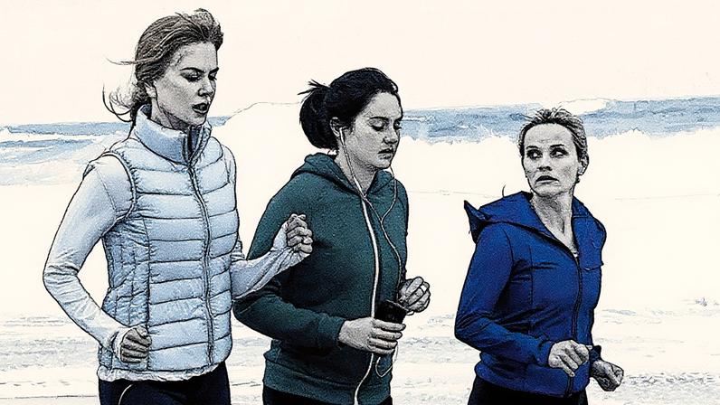 Nicole Kidman, Shailene Woodley e Reese Witherspoon em cena da série 'Big Little Lies' (Foto: Reprodução)