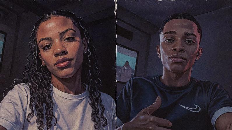 Niquele e o namorado, Paulo Ricardo, foram arrastados pela água na Praia do Leme (Foto: Reprodução)