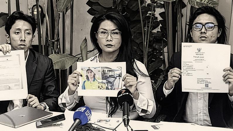 The legal team for the family of Australian national Byron Haddow. Officials have demanded answers from Indonesian counterparts after the body of Haddow was repatriated without his heart. Photograph: Sonny Tumbelaka/AFP/Getty Images