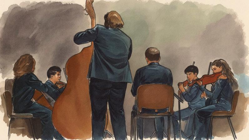 Eleutheria interpreta a sinfonia baseada no relatório anual de Jungle (Foto: Reprodução)