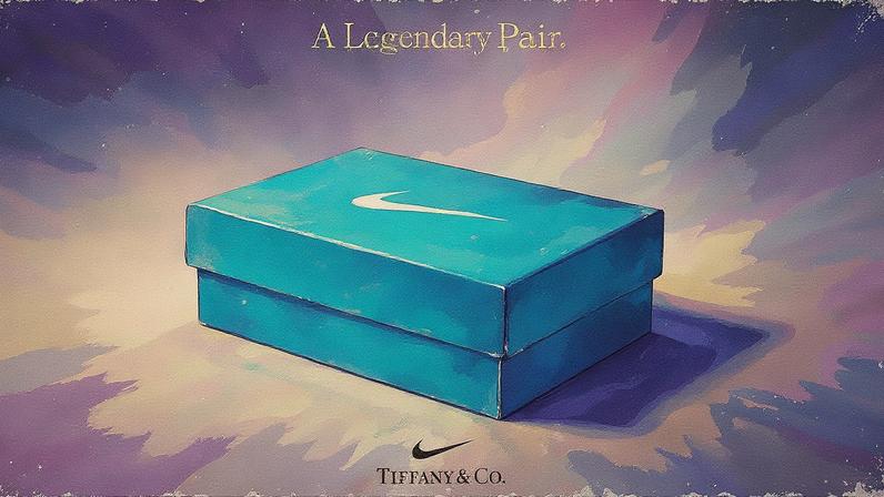 Sneakers de luxo da colaboração entre Nike e Tiffany (Foto: Reprodução)