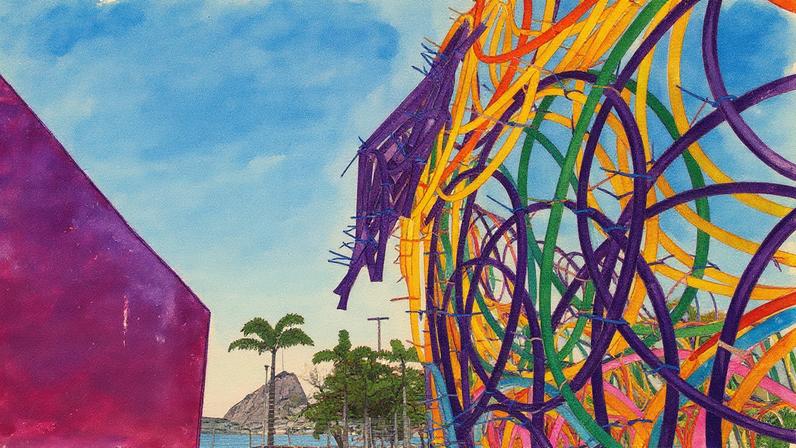 Esculturas estão expostas no jardim do Pavilhão Mar da ArtRio 2025 (Foto: Reprodução)