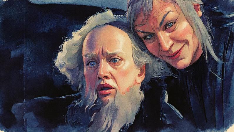 Cena do filme alemão "Faust" de 1926, com Gösta Ekman e Emil Jennings (Foto: Reprodução)