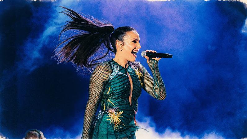 Ivete Sangalo canta em show em Belém (Foto: Reprodução)