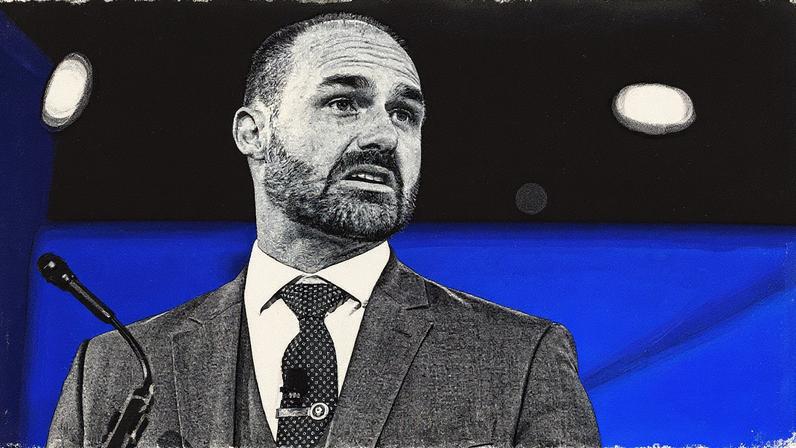 Deputado Eduardo Bolsonaro participa de evento conservador nos Estados Unidos (Foto: Reprodução)