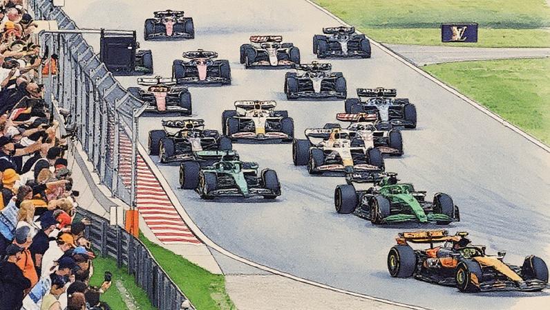 Pilotos competem no GP da Hungria de Fórmula 1 de 2025 (Foto: Reprodução)