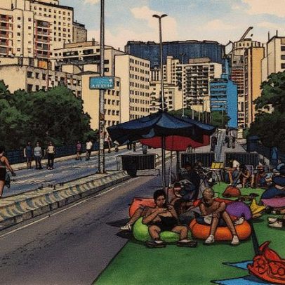 Minhocão se transforma em parque e ganha espaço para pedestres em São Paulo
