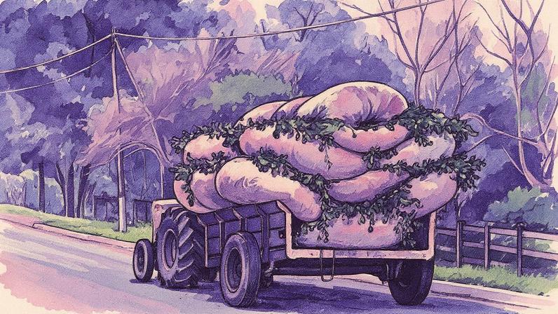 Caminhão transporta yerba mate em Misiones, Argentina (Foto: Reprodução)